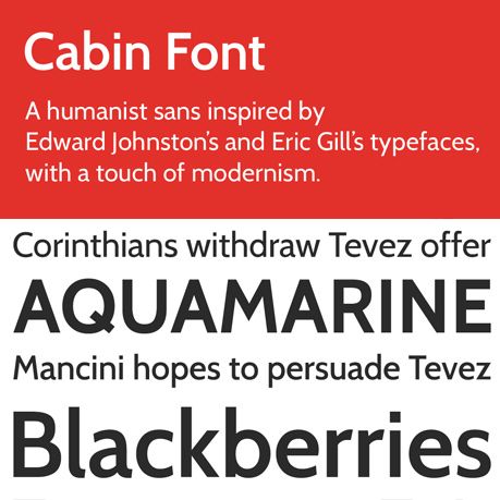 cabin font free download mac