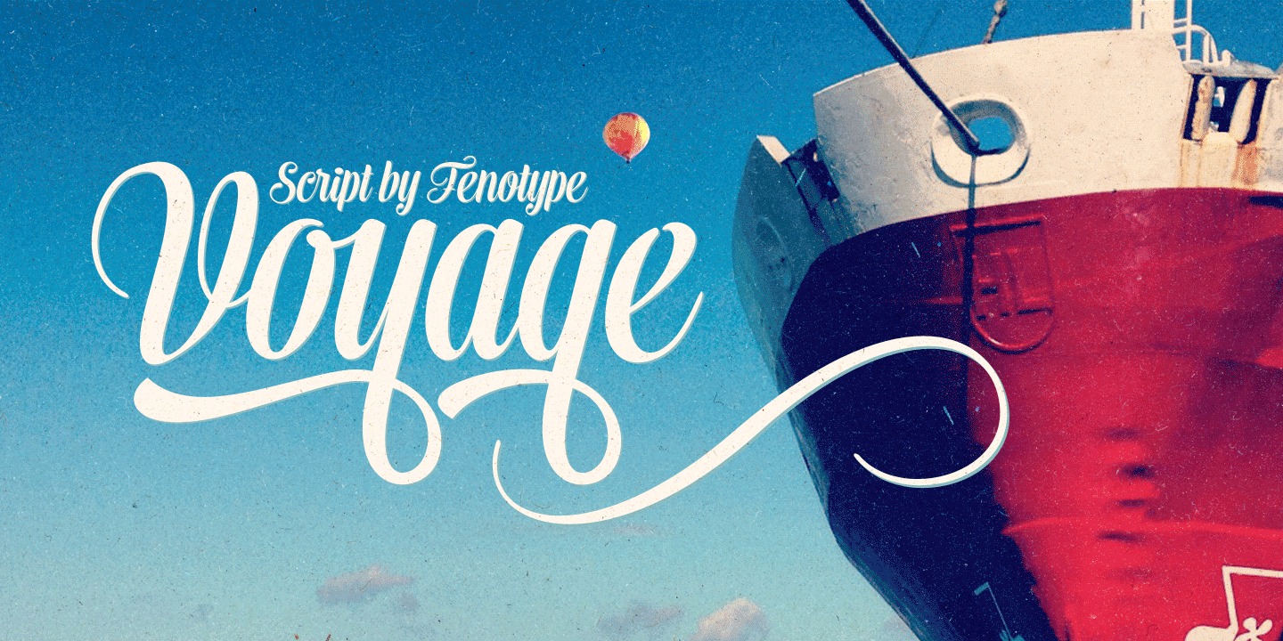 voyage script font free download