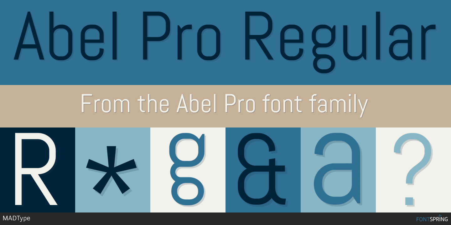 abel font free download for mac