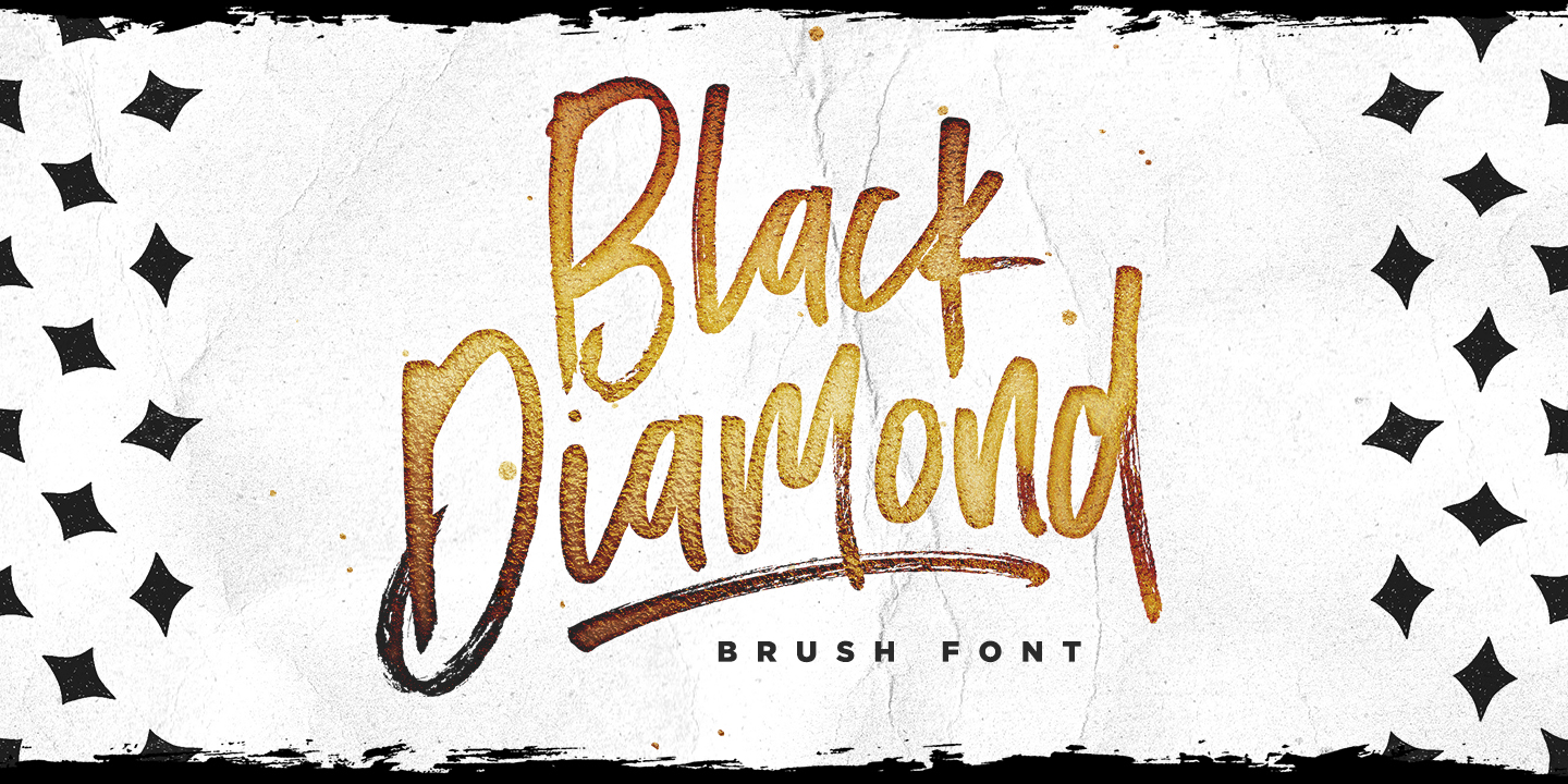 Black Diamond Font | Free Download For Web