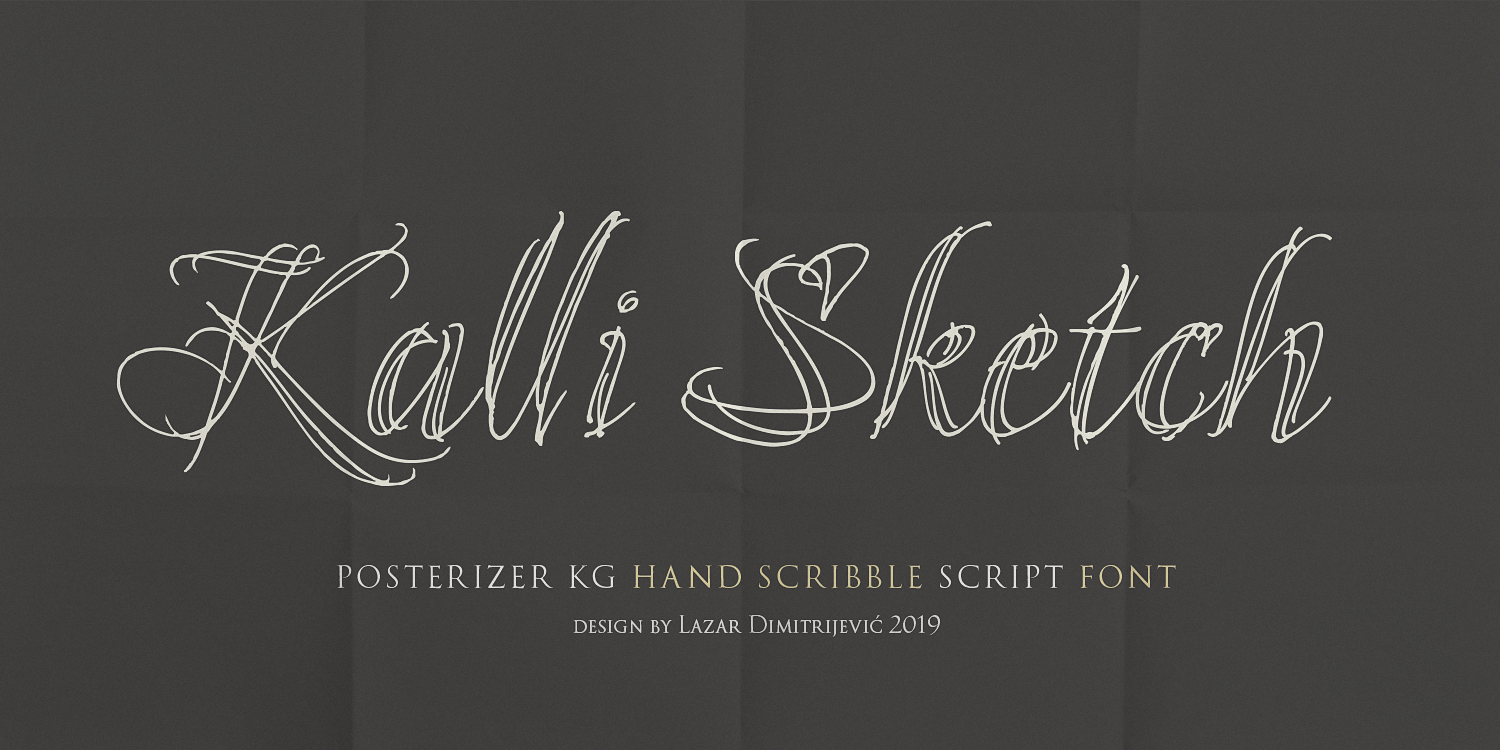 Sketch Gothic School free Font - What Font Is