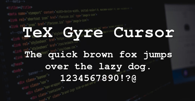 TeX Gyre Cursor