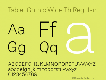 Tablet Gothic Wide