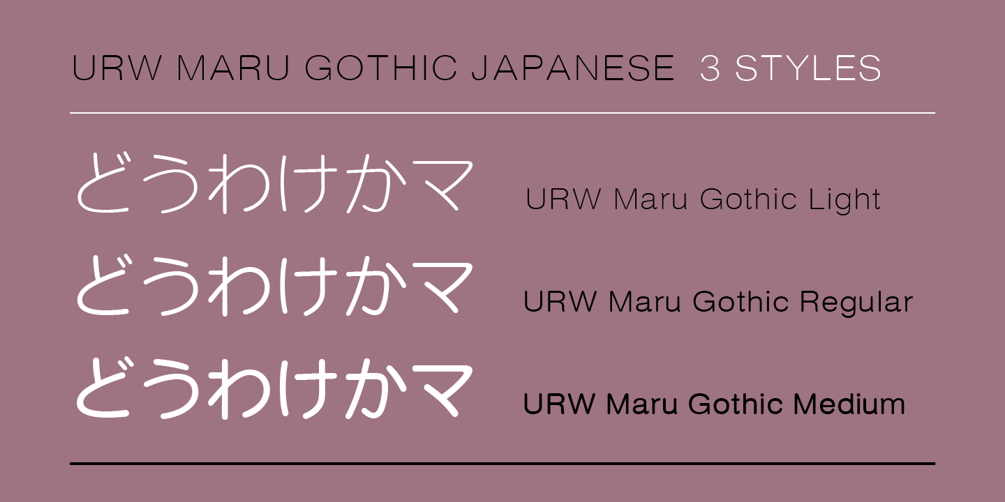 Iwata Maru Gothic W55