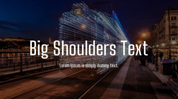 Big Shoulders Inline Text