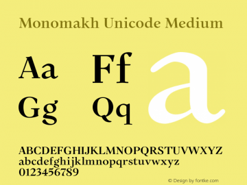 Monomakh Unicode