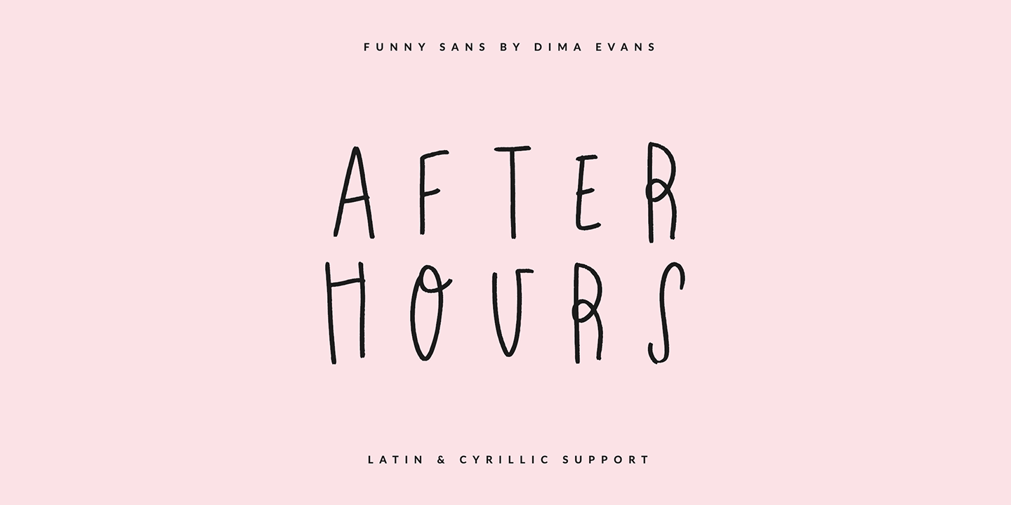 After Hours Font | Free Download For Web