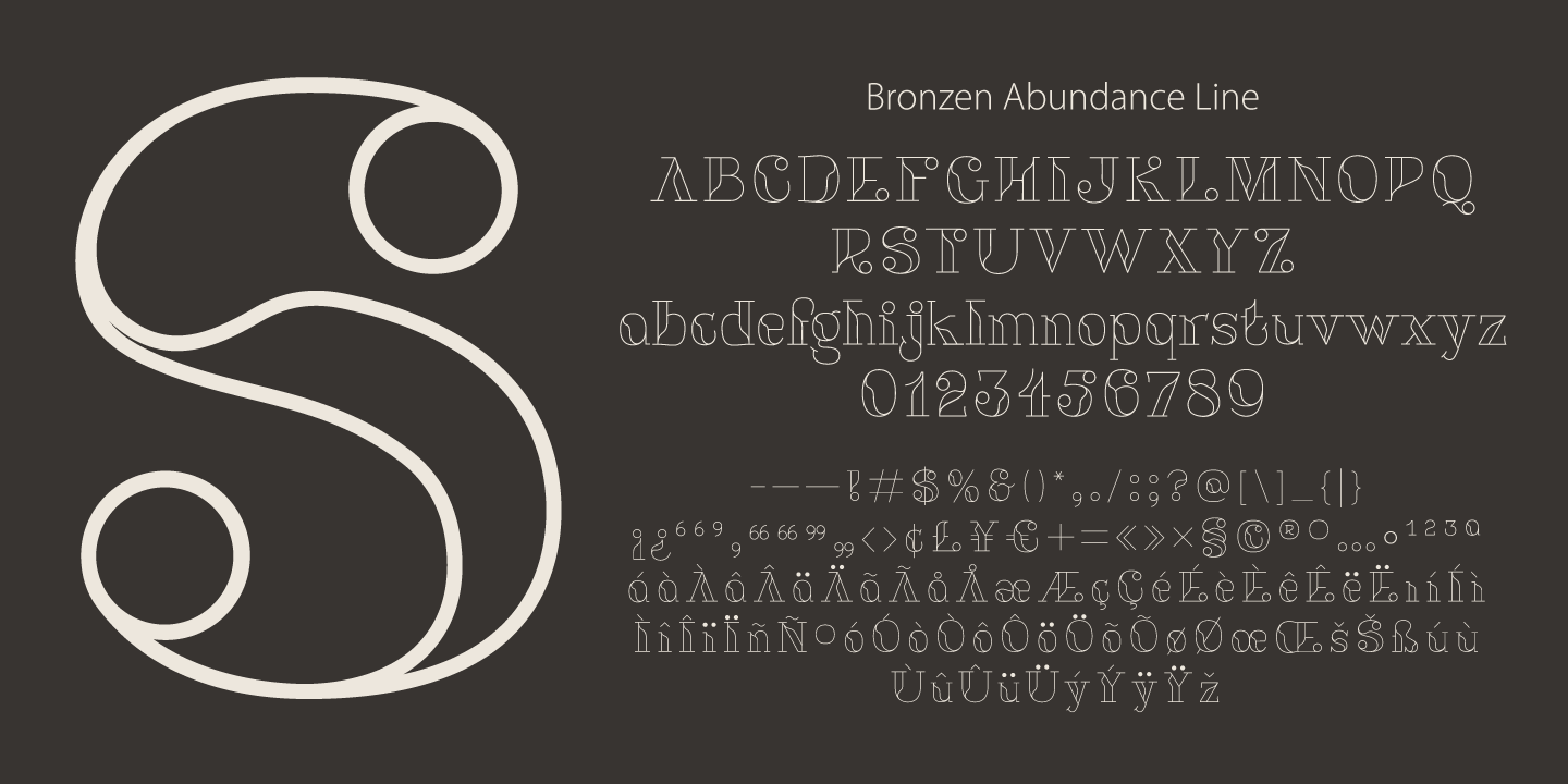 Bronzen Abundance Font Free Download For Web