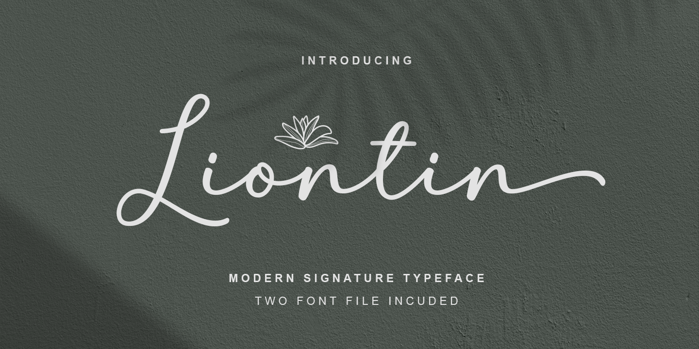 Liontin font | free download for WEB