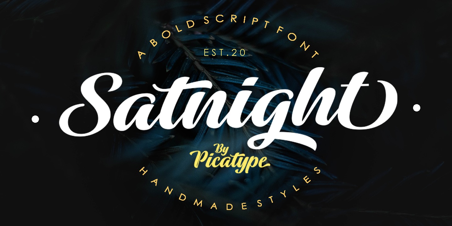 Satnight Script font | free download for WEB