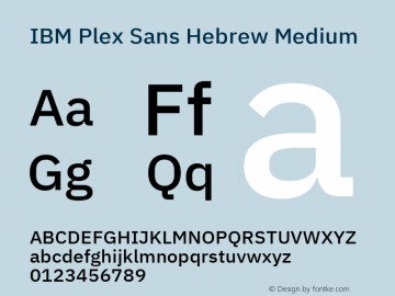 IBM Plex Sans Hebrew