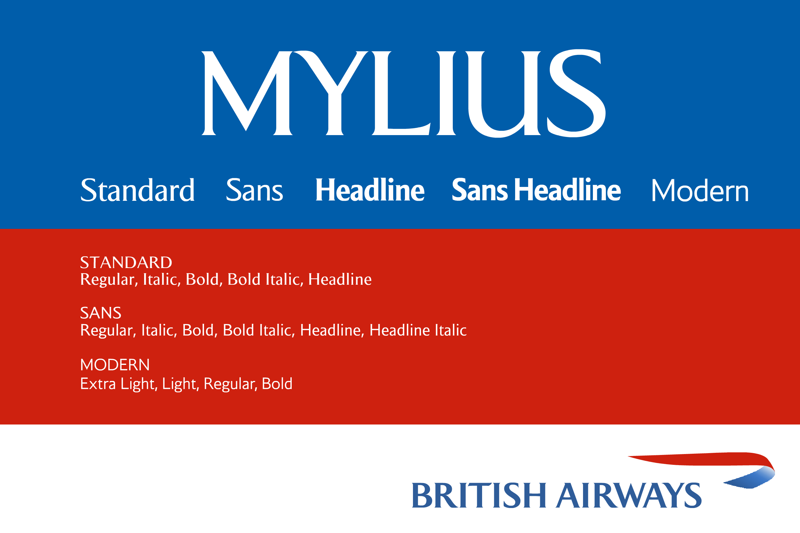 Mylius Sans (British Airways)