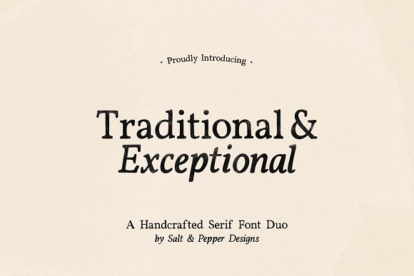 Traditional and Exceptional