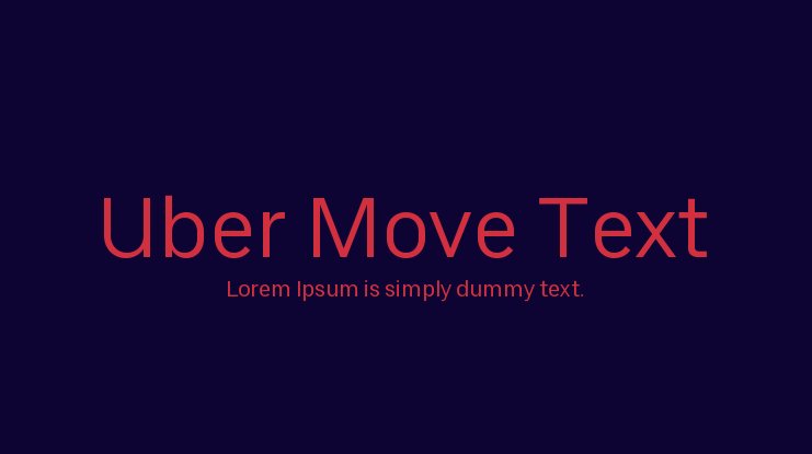 Uber Move Text AR