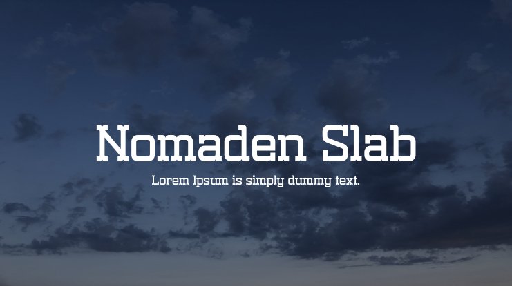 Nomaden Slab