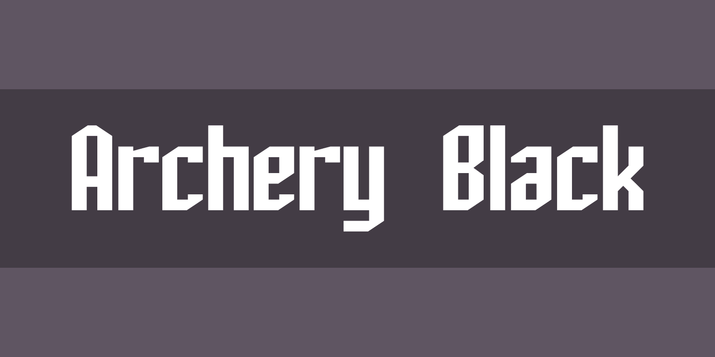 Archery Black font | free download for WEB