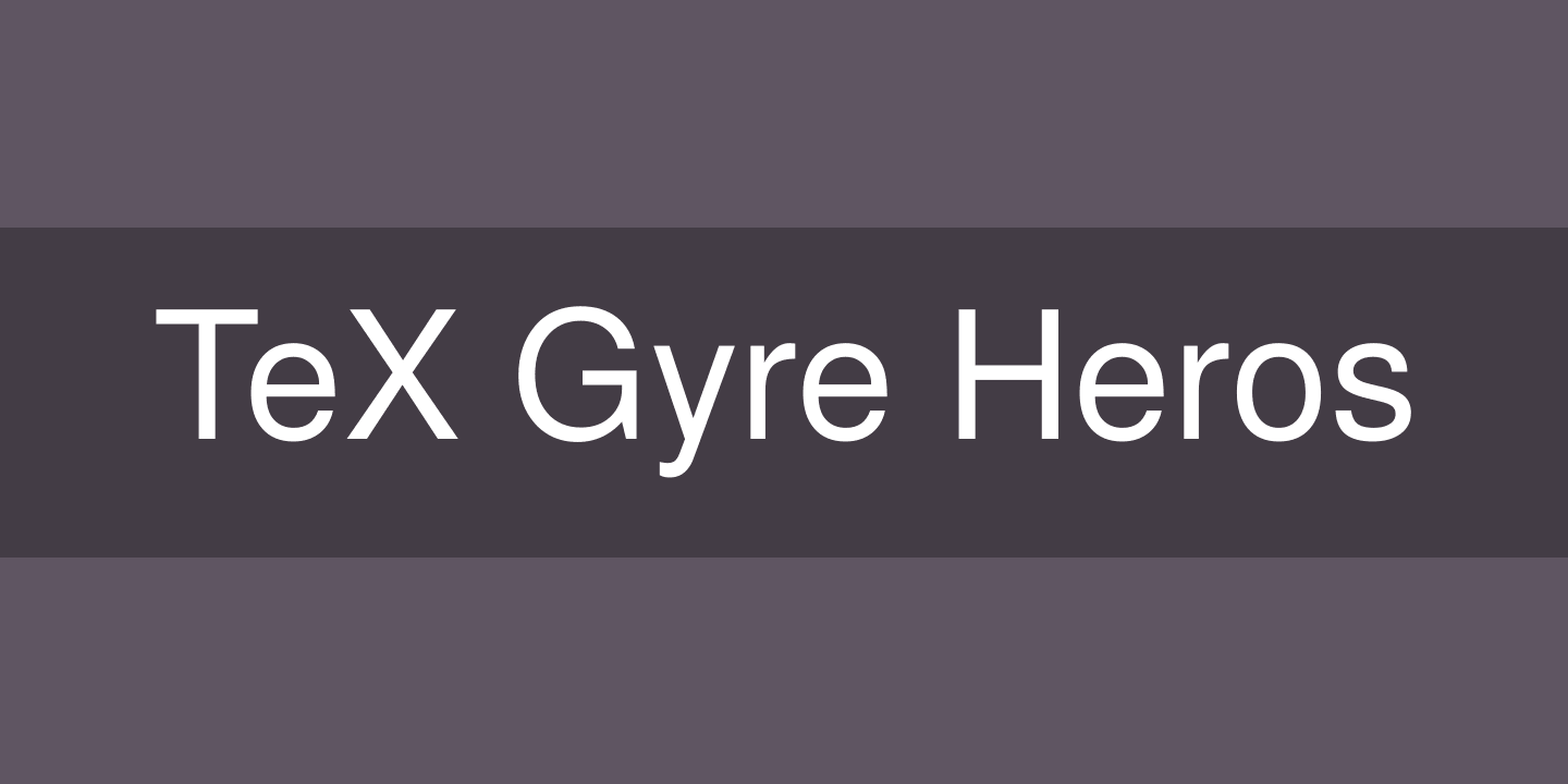 TeX Gyre Heros