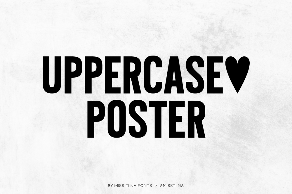 MTF Uppercase Poster