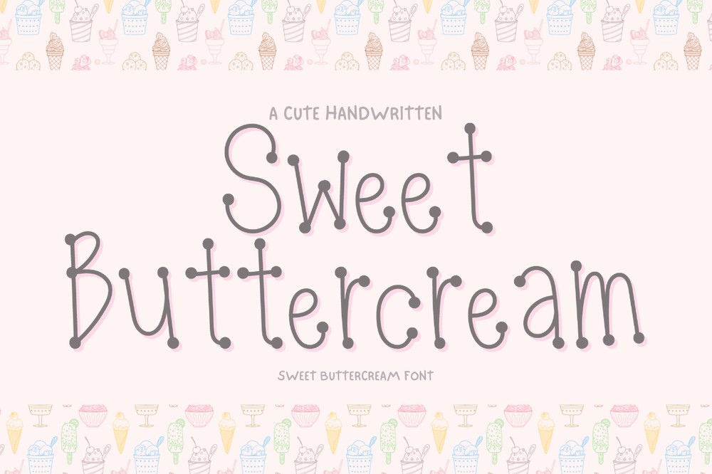 Sweet Buttercream font | free download for WEB