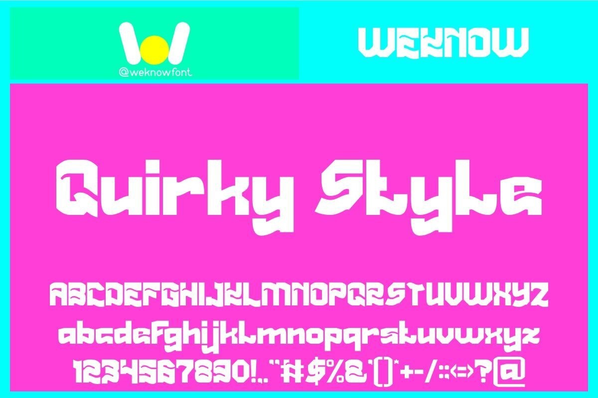 Quirky Style font | free download for WEB