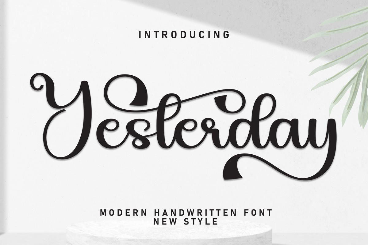 Yesterday font | free download for WEB