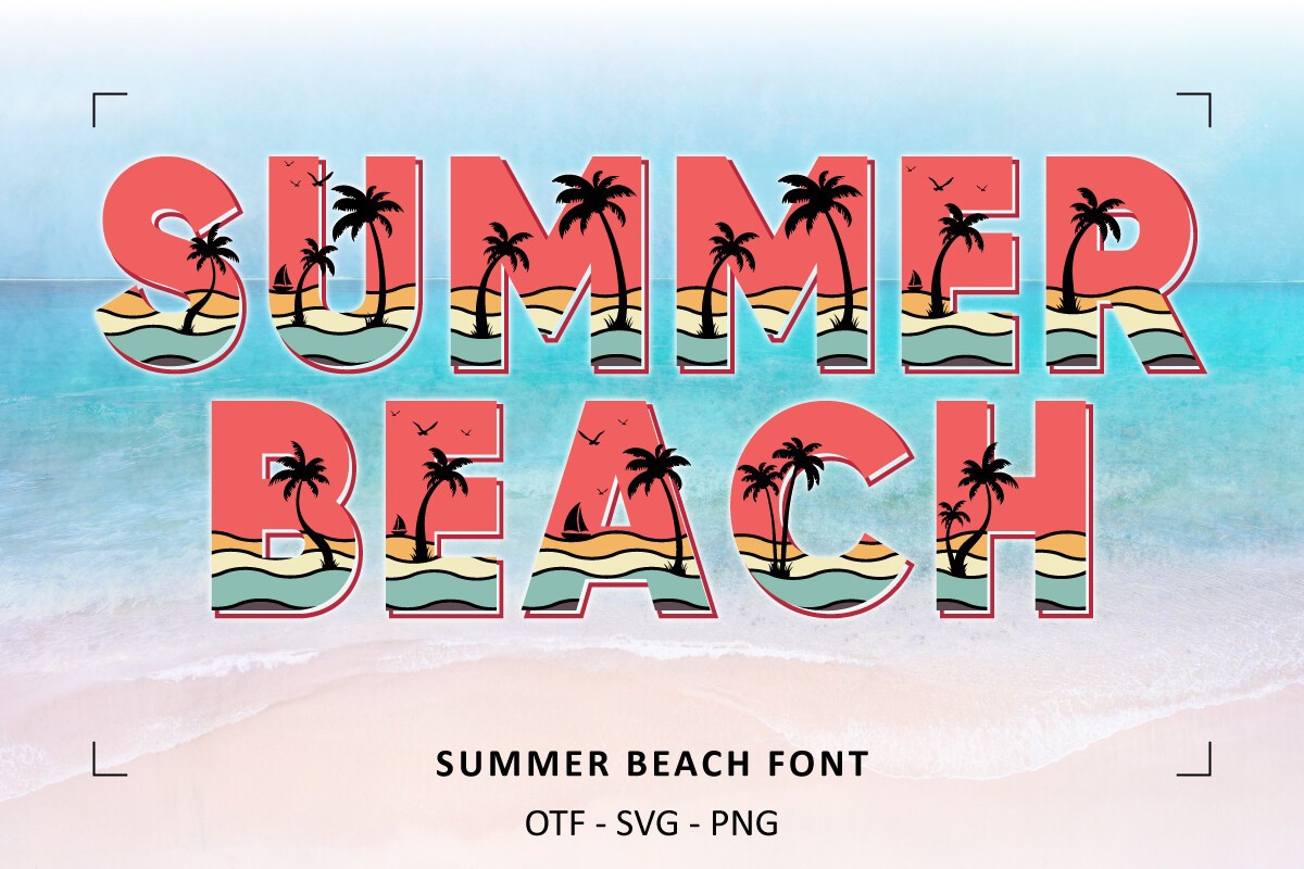 Summer Beach font | free download for WEB