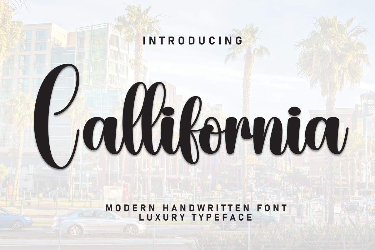 Callifornia font | free download for WEB