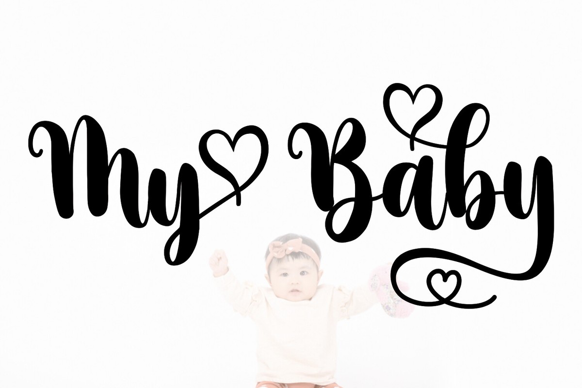 My Baby font | free download for WEB