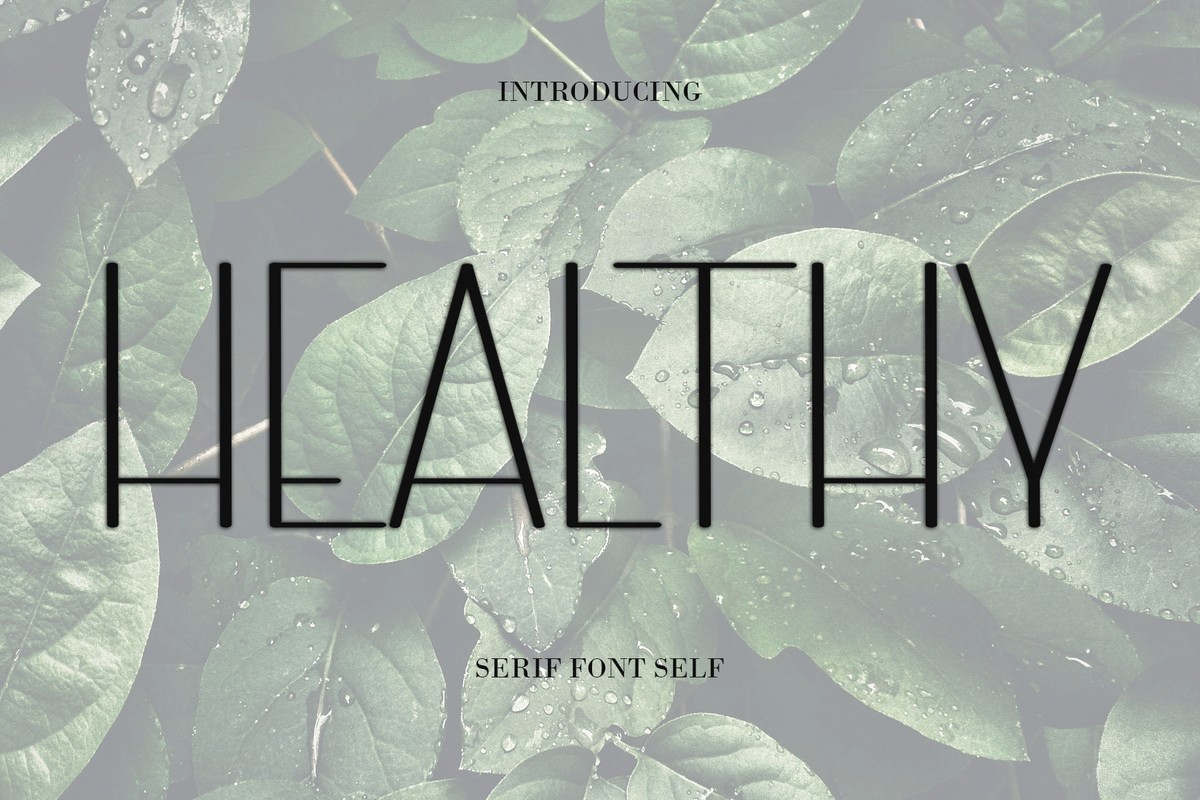 Healthy font | free download for WEB