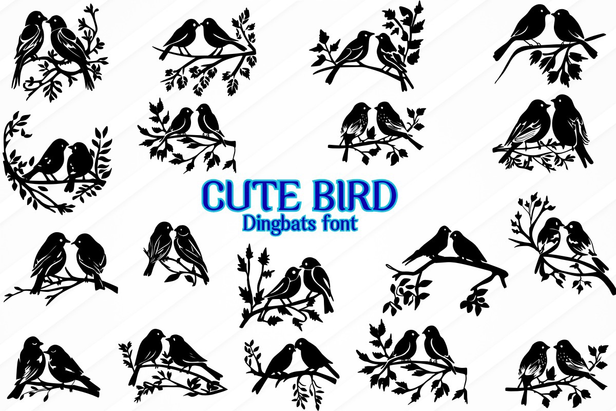 Cute Bird font | free download for WEB