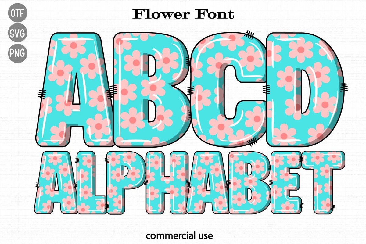 Flower Font font | free download for WEB