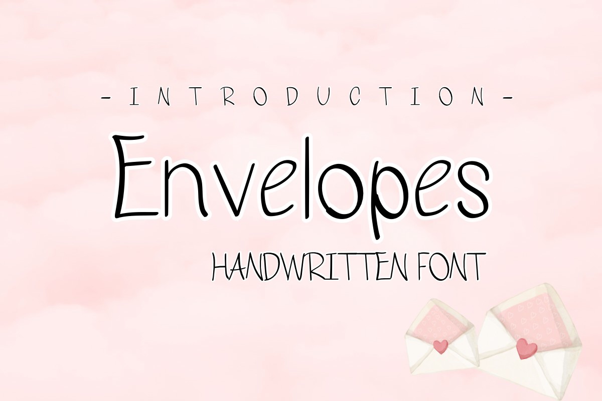 Envelopes font | free download for WEB