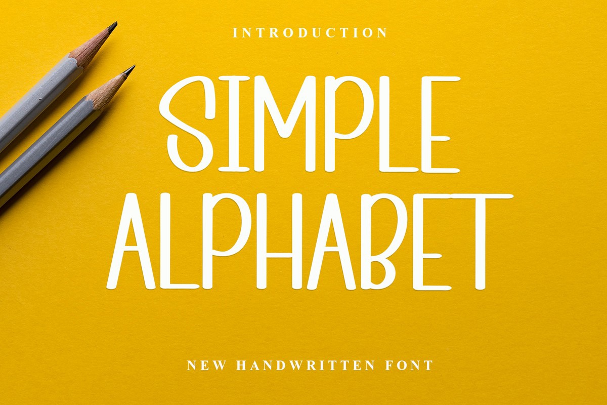 Simple Alphabet font | free download for WEB