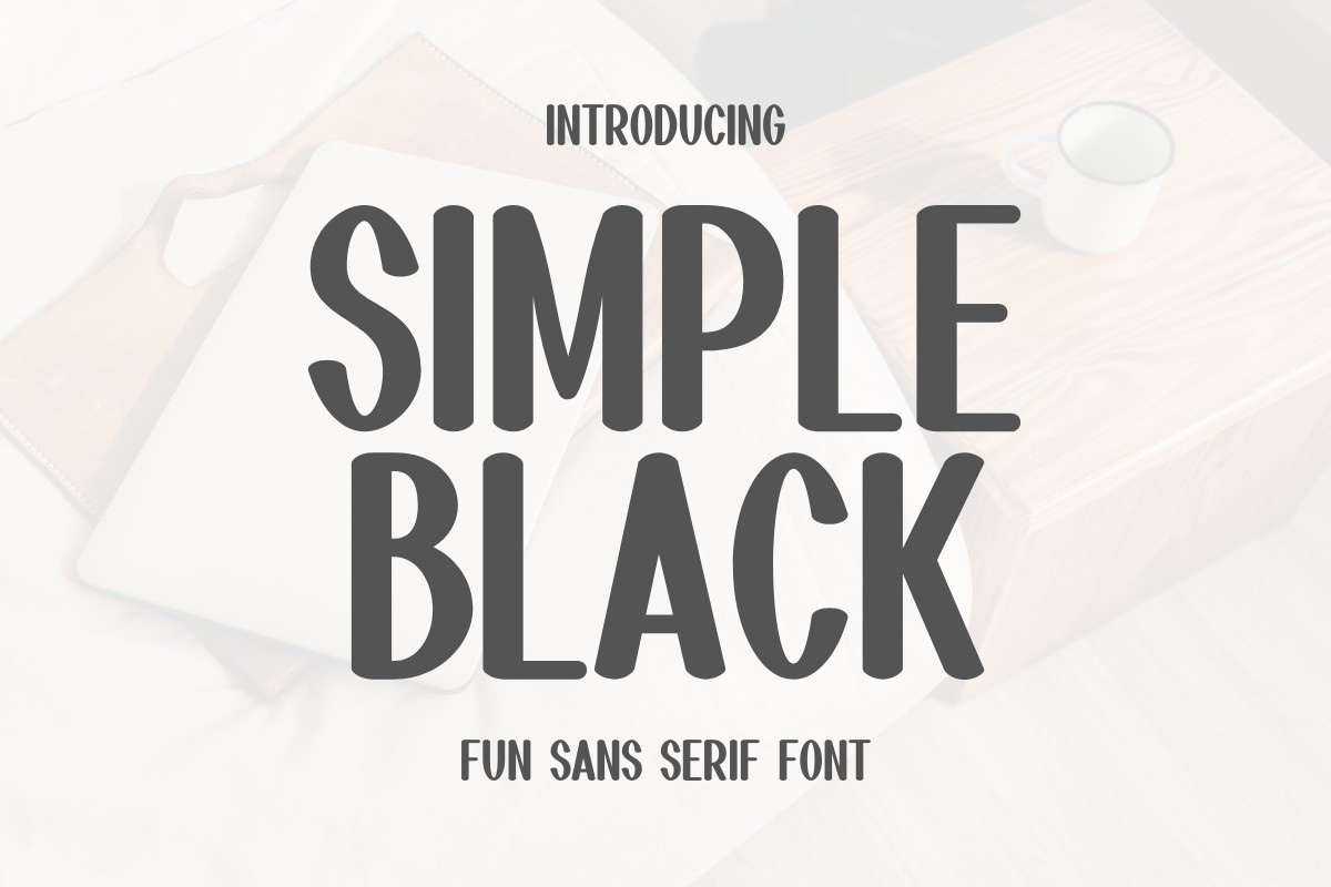 Simple Black font | free download for WEB