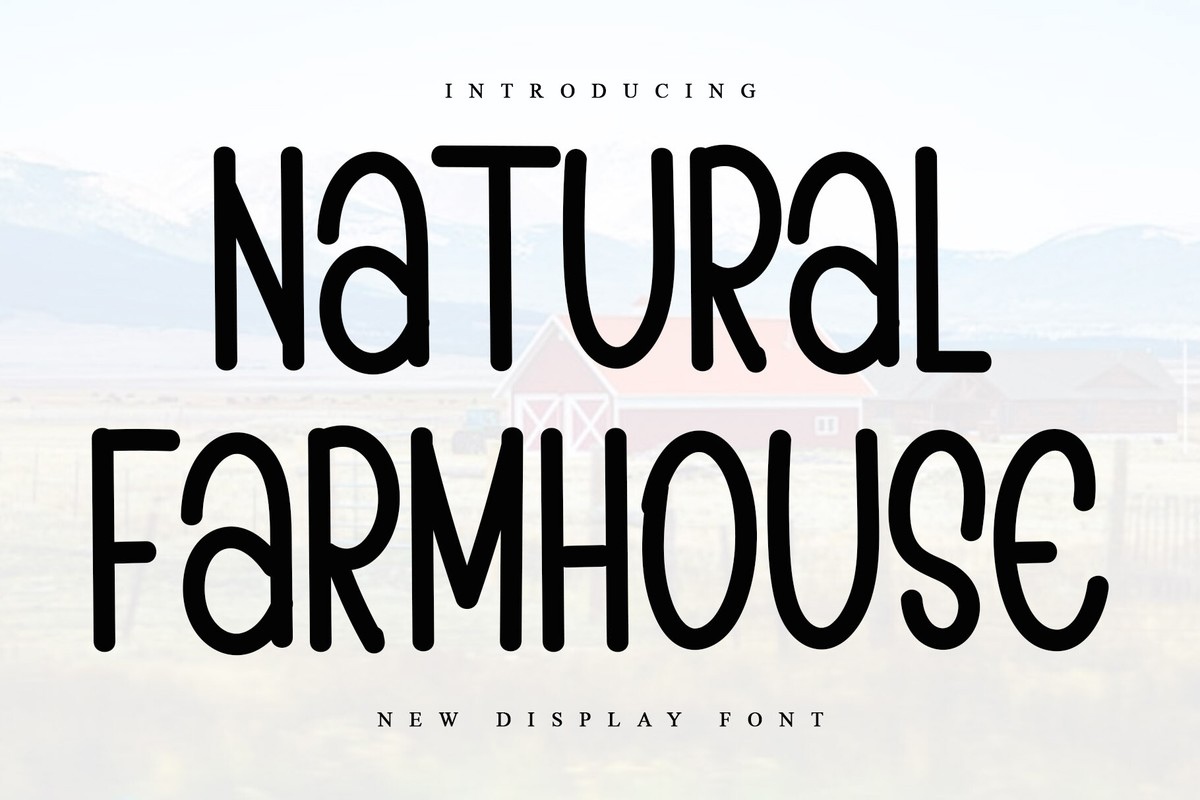 Natural Farmhouse font | free download for WEB