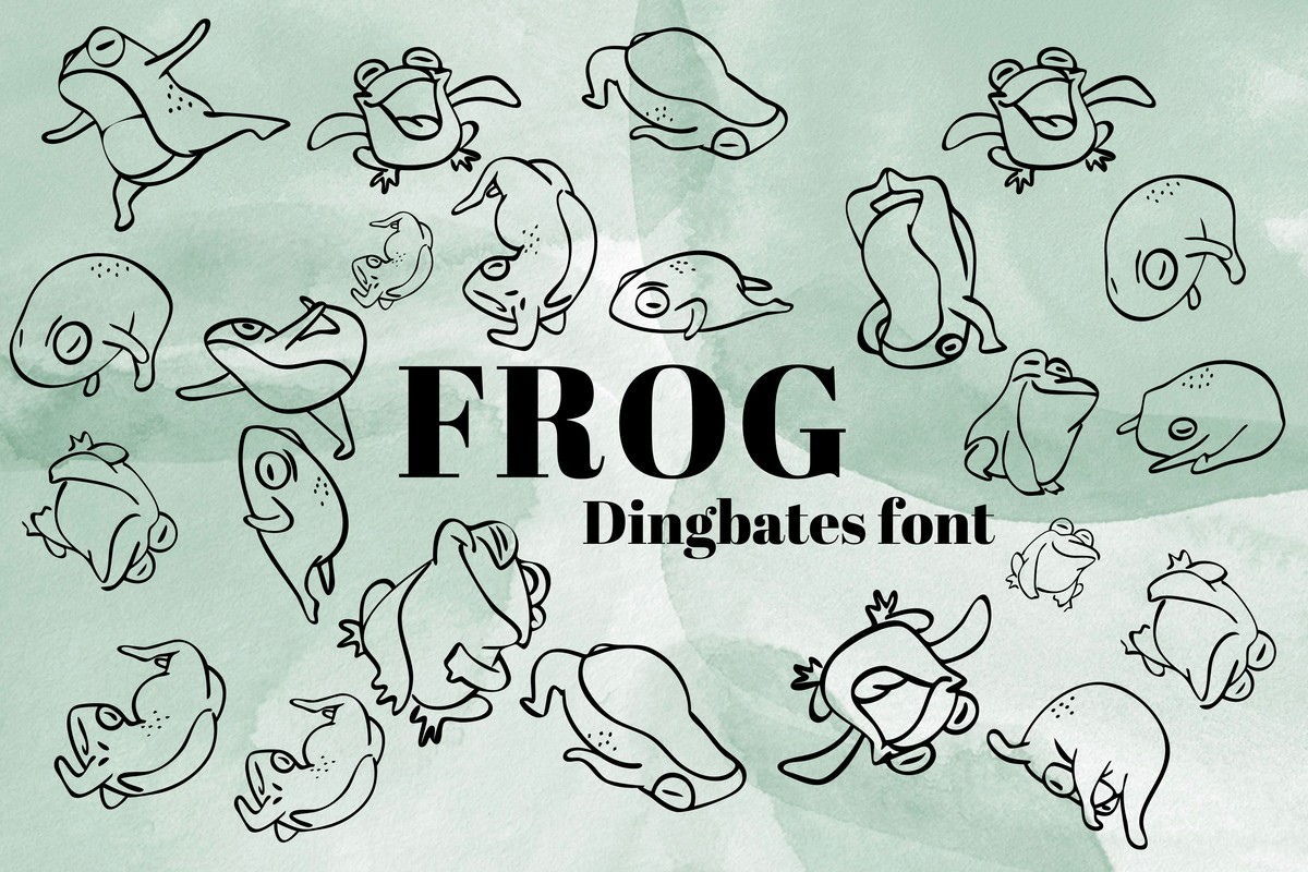 Frog font | free download for WEB