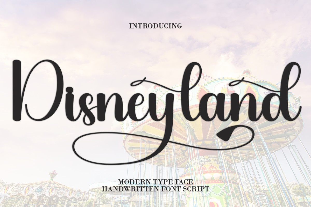 Disneyland font | free download for WEB