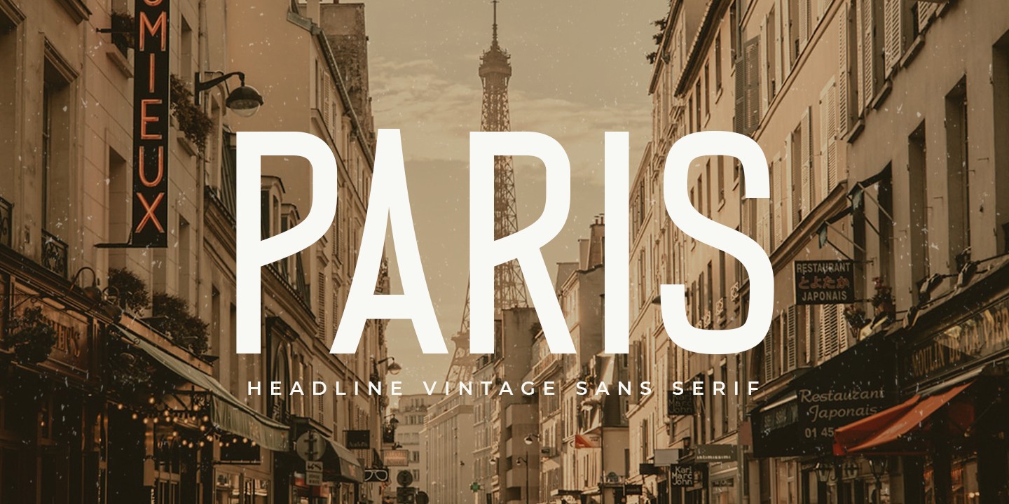 Paris font | free download for WEB