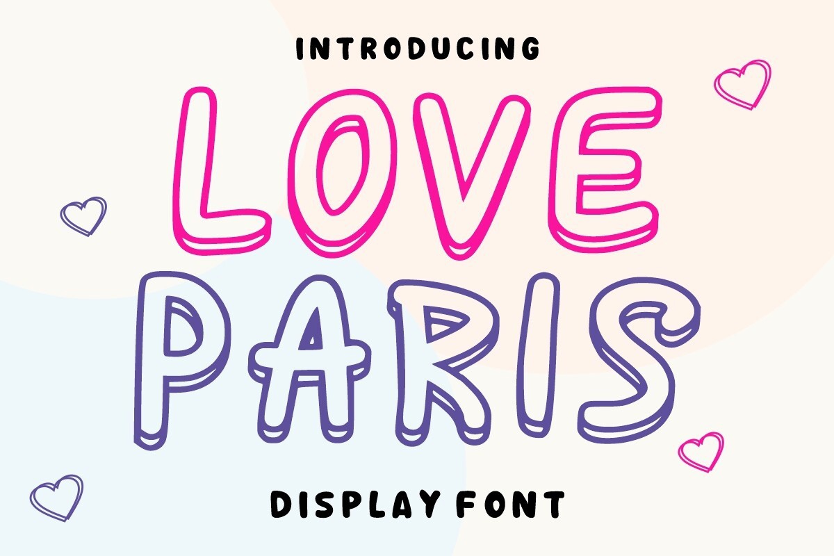 Love Paris font | free download for WEB