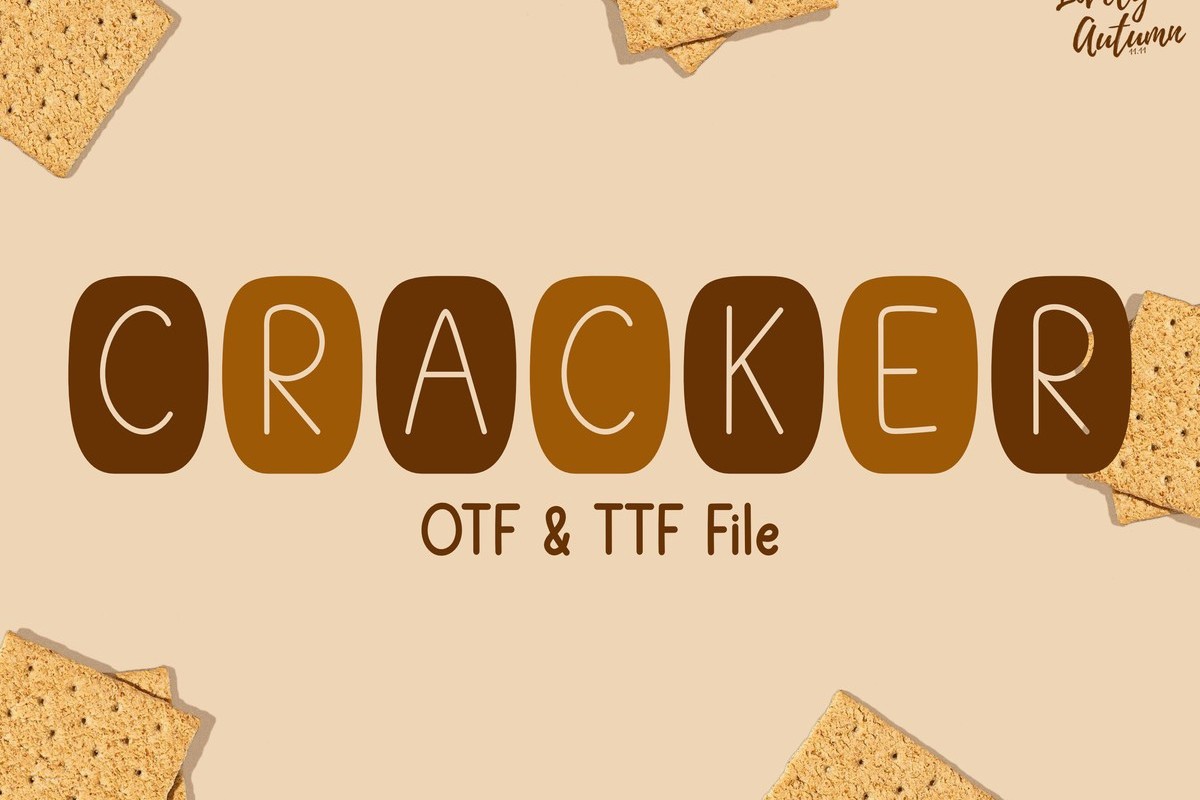 Cracker font | free download for WEB